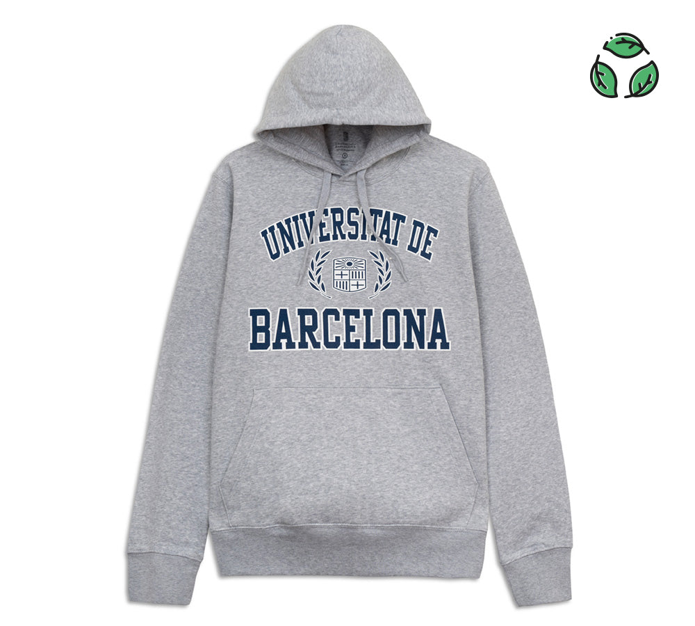 Sudadera estampada gris claro ECO