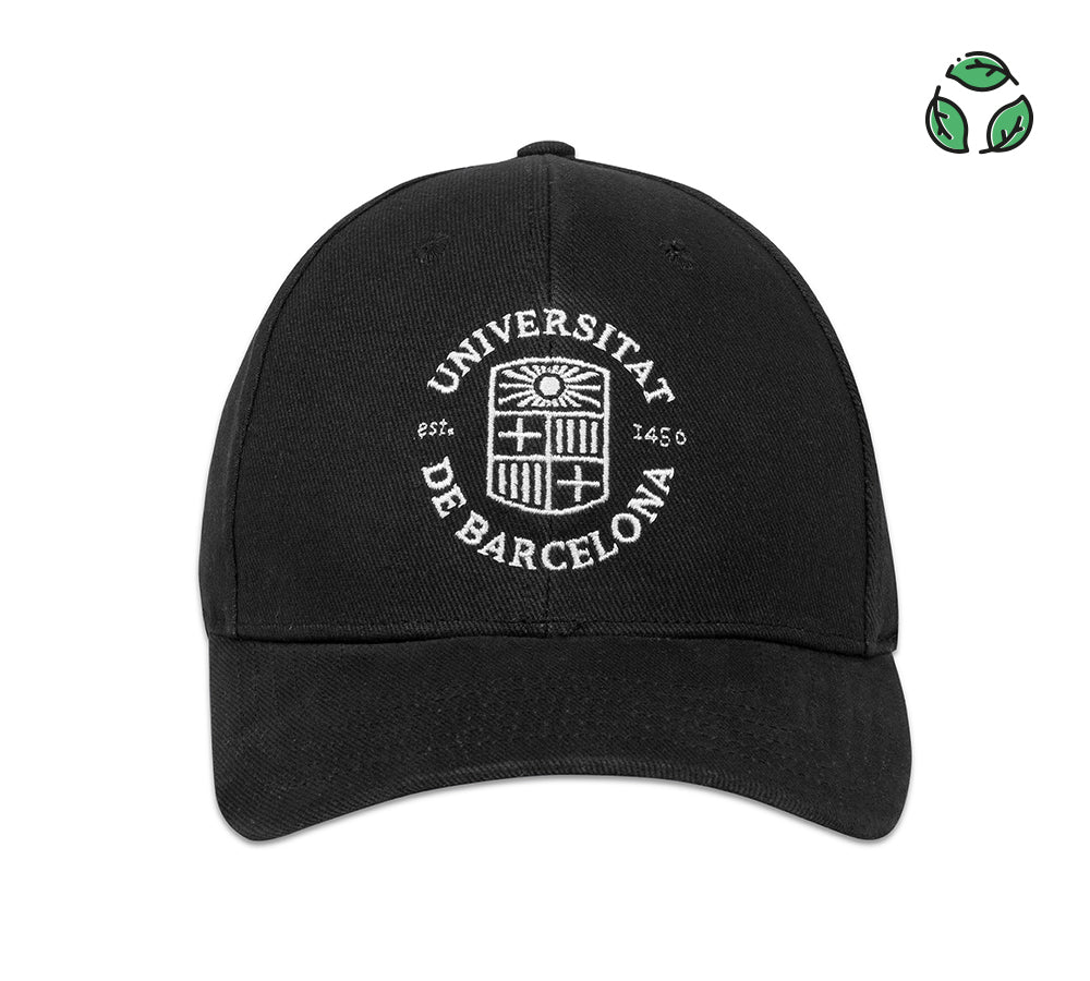 Gorra negra bordada escudo
