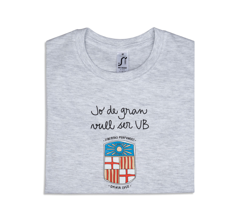 Camiseta infantil gris
